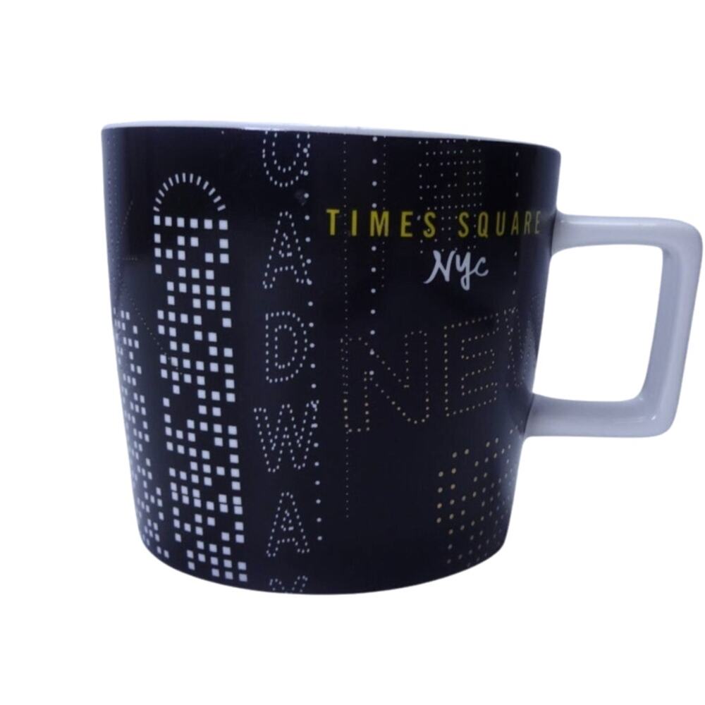 Starbucks Times Square NYC 14 oz Mug – 2018 Black Skyline City Lights Coffee Cup